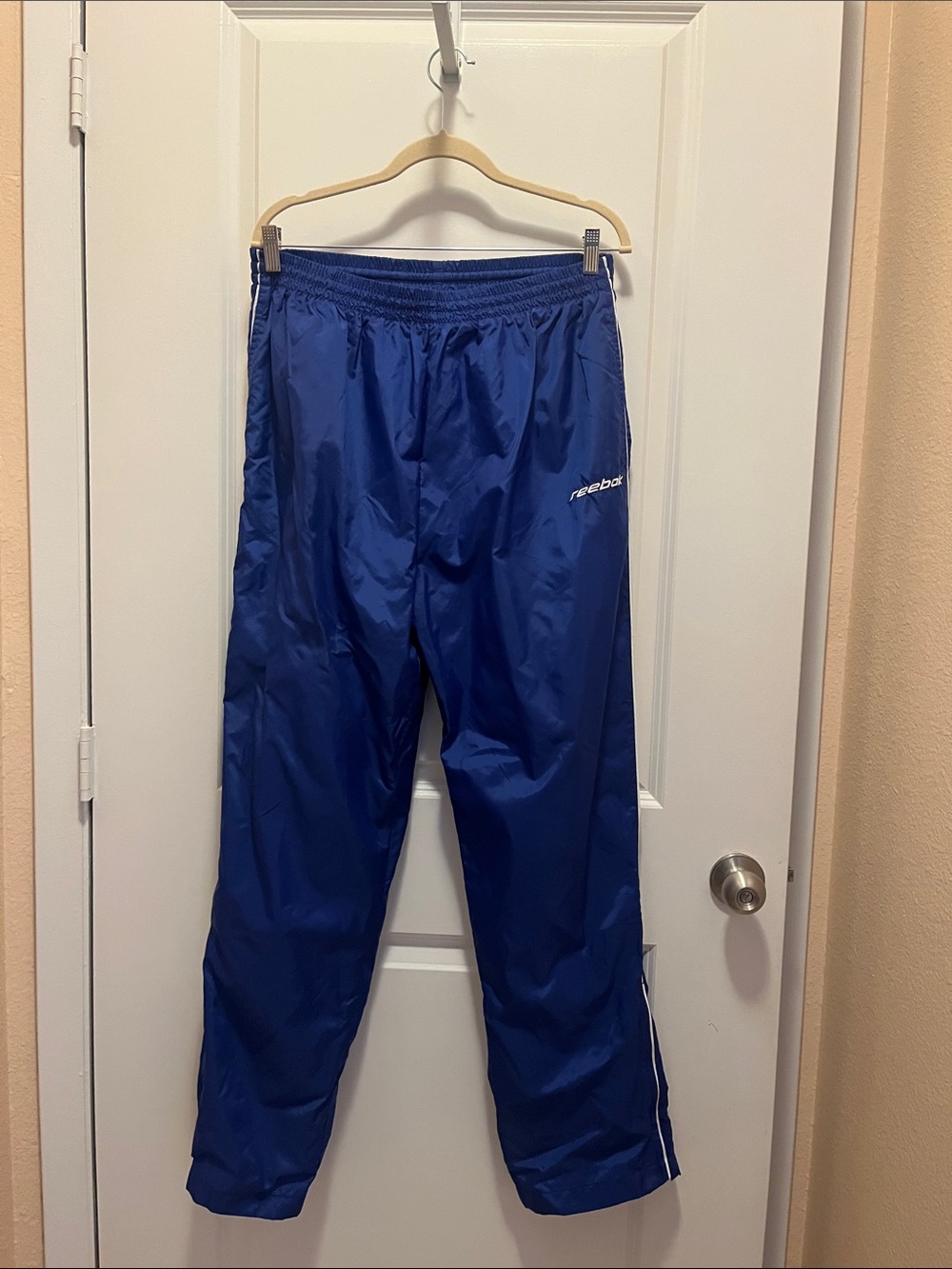 (NWT) Reebok Men's Royal/White Track Joggers